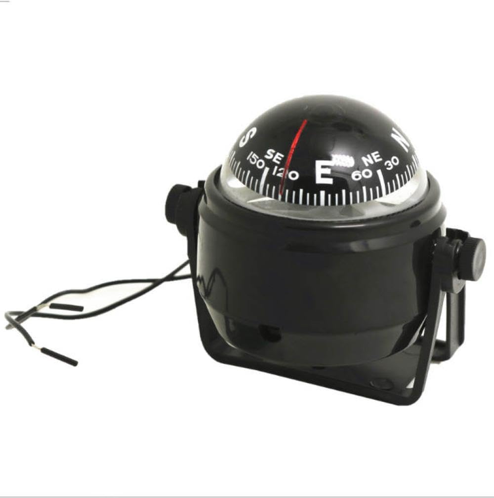 Waterproof Nautical Compass for Marine Boat Pivoting Electronic LED Light Navigation Positioning