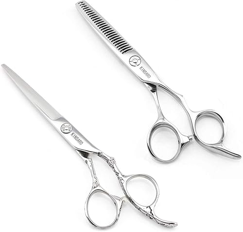 Tijeras de corte de cabello de 6 pulgadas y tijeras de adelgazamiento de cabello de 5.75 pulgadas Tijeras de peluquería Tijeras de peluquería Kinsaro disponible en Yaxa Venezuela