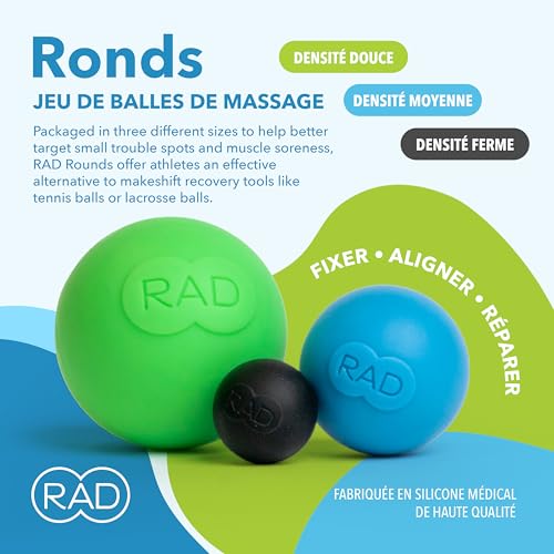 RAD Rounds balle de massage trigger point et relaxation myofasciale ciblée