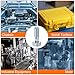 HARFINGTON 2pcs Spring Plunger with Knurled Handle M10x1.5 Pin Dia. 5mm Retractable Quick Release Pins Carbon Steel Lock Out Type Index Plunger for Industrial Equipment