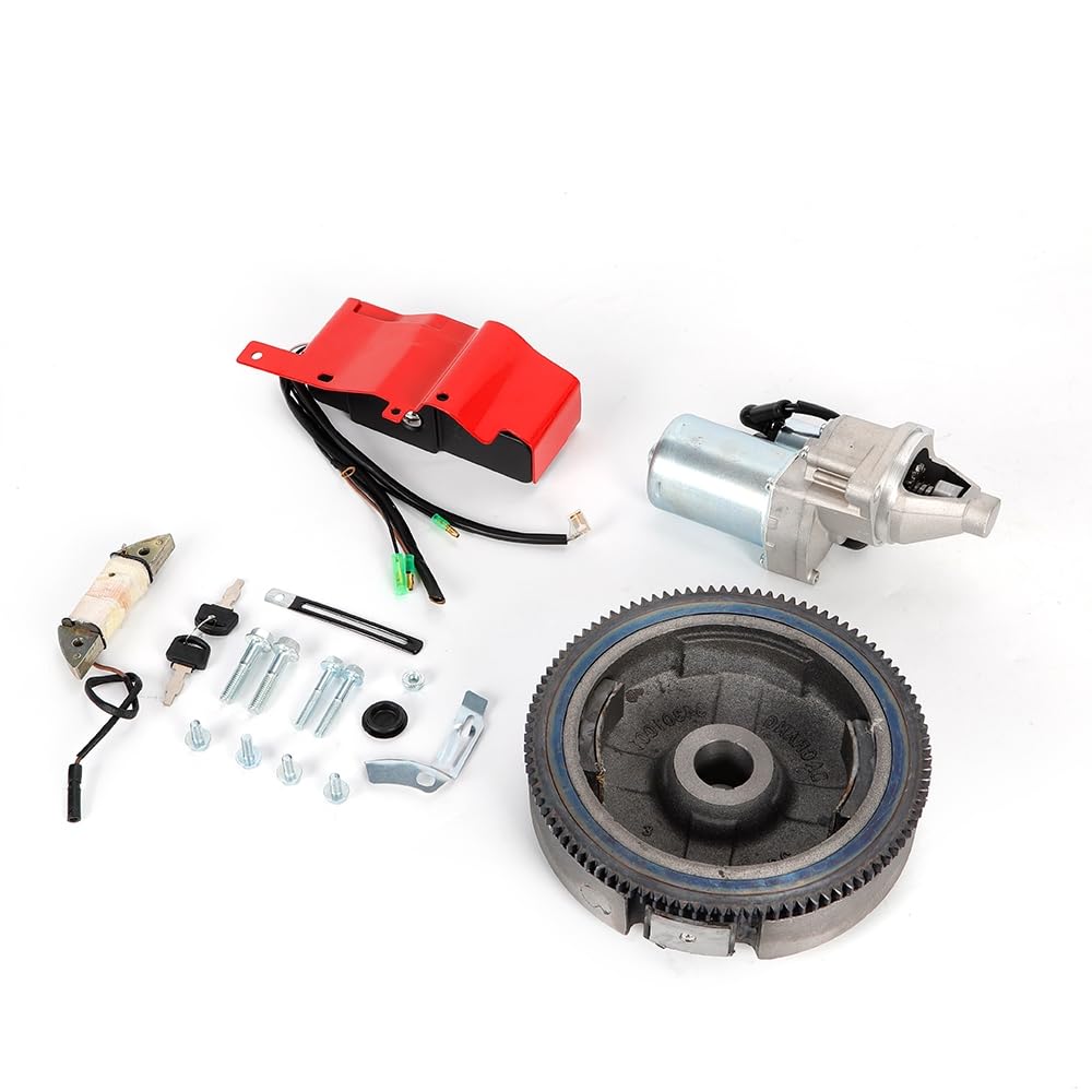 Kit di avviamento elettrico, volano di avviamento, per Honda GX390/340 13/11 CV, motori e generatori con scatola interruttore a chiave, avviamento, motori e motorini
