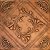 A la Maison Ceilings R02 Diamond Wreath Pre-Painted Foam Glue-up Ceiling Tile (256 sq. ft./Case), Pack of 96, Antique Copper