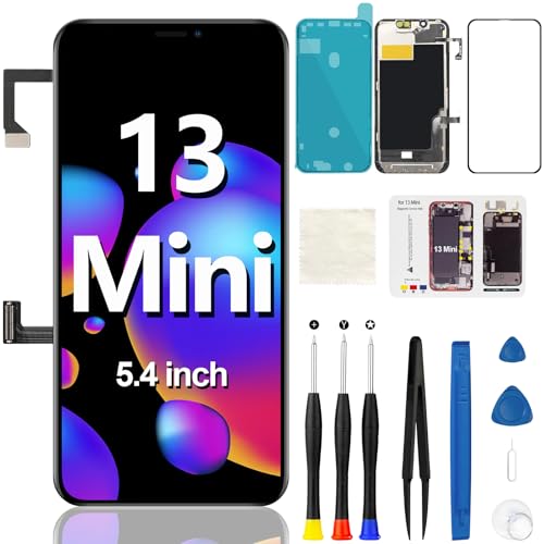 Écran LCD pour iPhone 13 Mini remplacer vitre brisée avec kit outils complet A2629