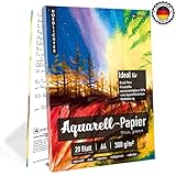 📜 SIE SUCHEN dickes Papier als Malblock DIN A4 z.B. für Ihr Aquarell Set oder fürs Handlettering? Dann haben wir für Sie das woohoo4u Zeichenblock A4 zum Malen und Zeichnen mit Wasser und Acryl-Farben