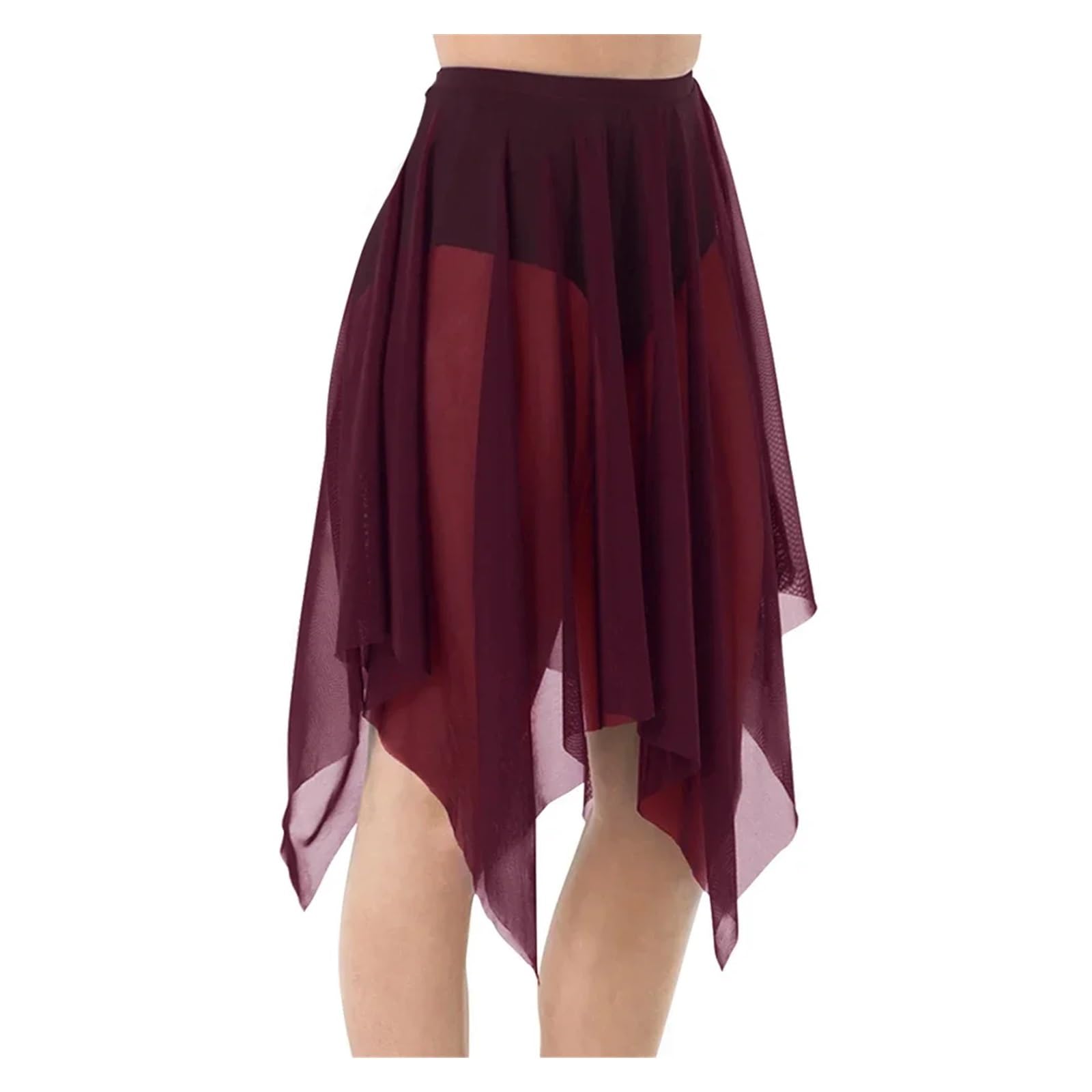 Chiffon-Tanzrock, Langer Chiffon-Tanzrock for Damen, mehrfarbig, mehrere Größen