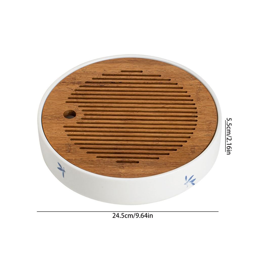 Vassoio da tè Moderno Vassoio Da Tè In Ceramica Dipinto A Mano For La Casa, Soggiorno, Leggero, Lussuoso Vassoio For Infusione A Secco, Piccolo Set Da Tè For La Conservazione Dell'acqua Vassoio da por