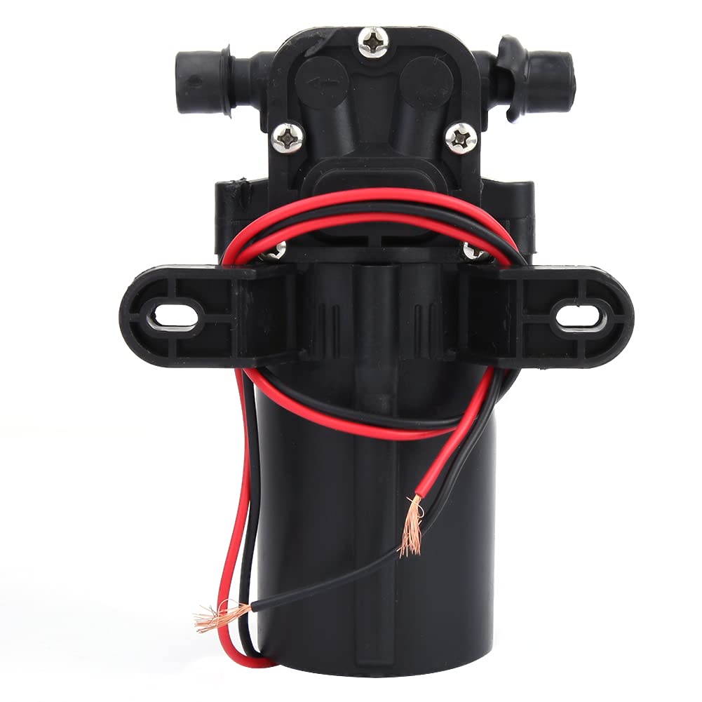 Weikeya Pompe à diaphragme générale,Pompe à Pression d'eau de 3, 5 l/Min 36W 12V / 24V avec Plastique, pompe à membrane