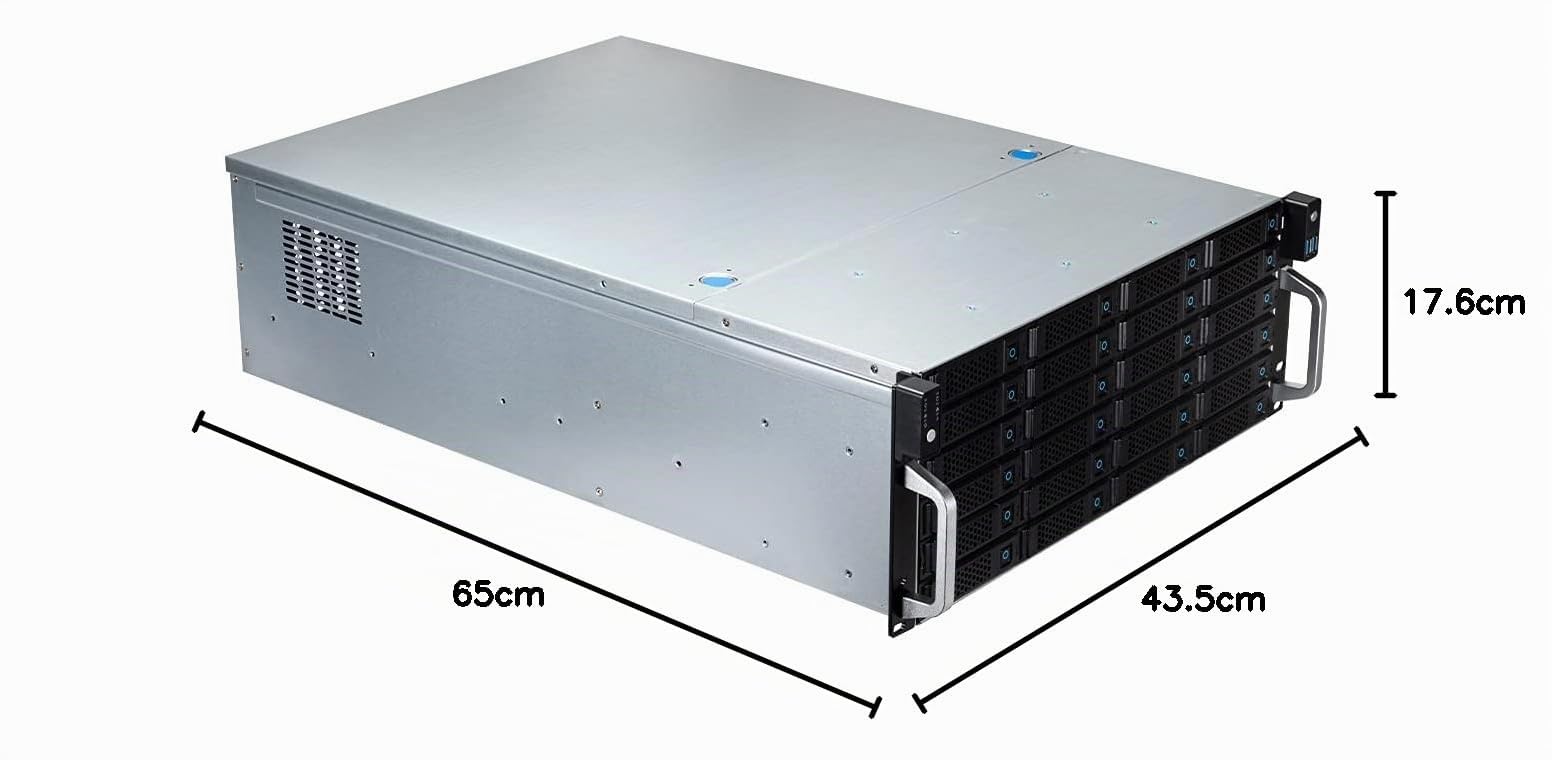 UNYKAch Châssis Serveur Rack Hot Swap 4U/24 Baies PYROJEWEL-A-20052233
