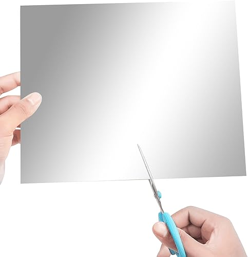 Miniatura 3 de Papel de cartulina metálico plateado, 30 piezas de 12 x 12 pulgadas (250 GSM) - Tablero de aluminio, superficie con acabado espejo, perfecto para