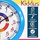 Kiddus Wanduhr für Kinder. Analoger Zeitlehrer mit Zeitlernübungen. Stilles Uhr. Viele Sprachen. Italiano BLU