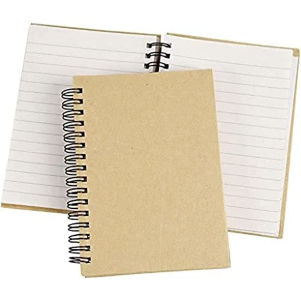 Creativ 100263 10.5 x 15 cm 1-Piece Papier Mache Spiral Bound Notebook, Beige