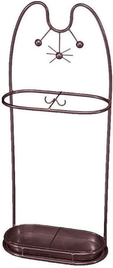 Metal Umbrella Stand ，Household Umbrella Stand ，Umbrella Stand Holder with Hooks Drain Tray(D)