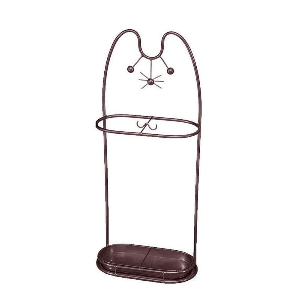 KLerDH Umbrella Stand, Metal ，Household ， with Hooks Drain Tray(Grey)