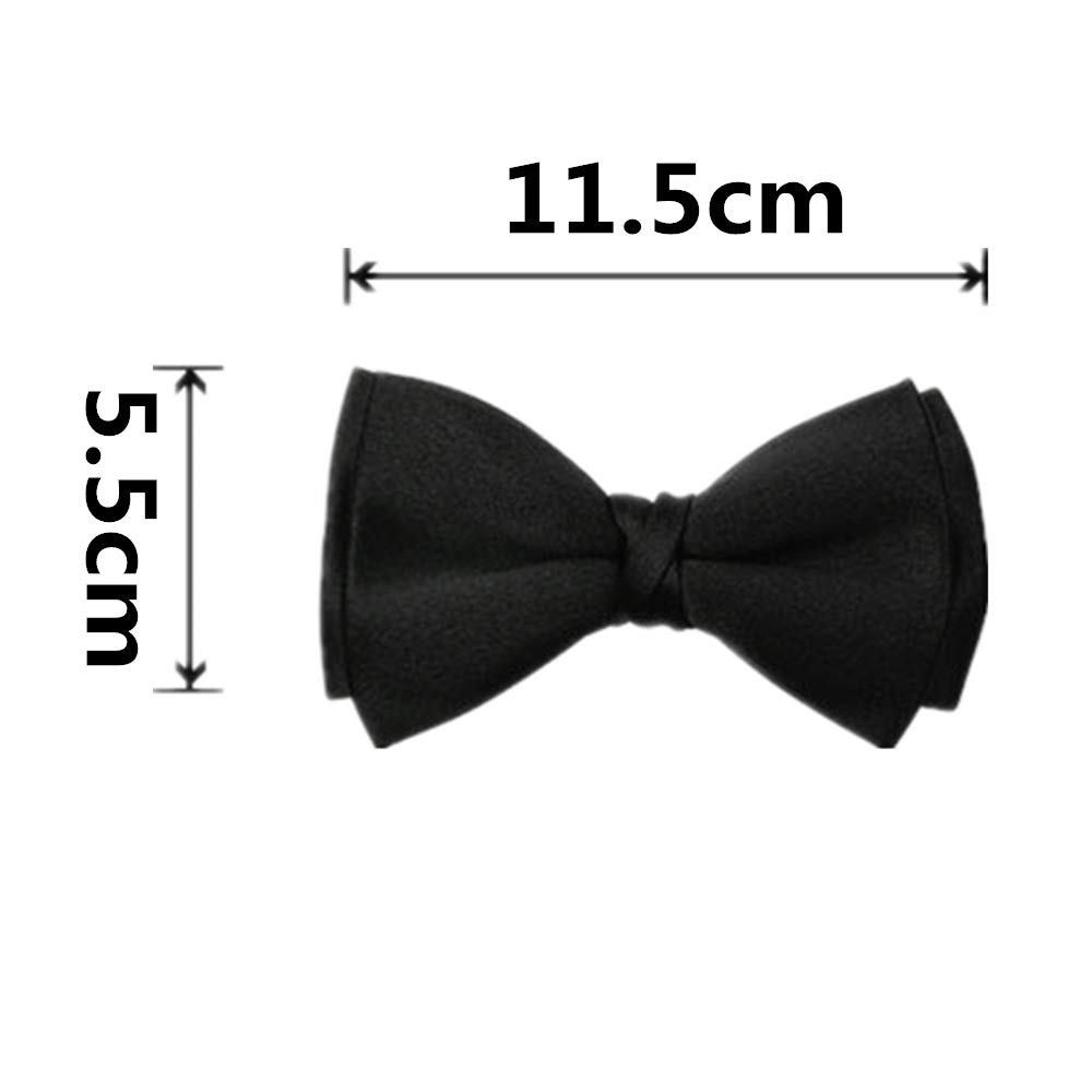 Pajarito Masculino Pajarita Formal preatada for Hombre Fiestas, Bodas(Black A)