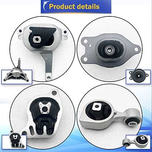 Engine Motor Engine Mount & Transmission Mount Kit For 2007 2008 2009 2010 2011 2012 Nissan Altima 2.5L A4339 A4340 A4350 A4353(Set Of 4) #TOP4
