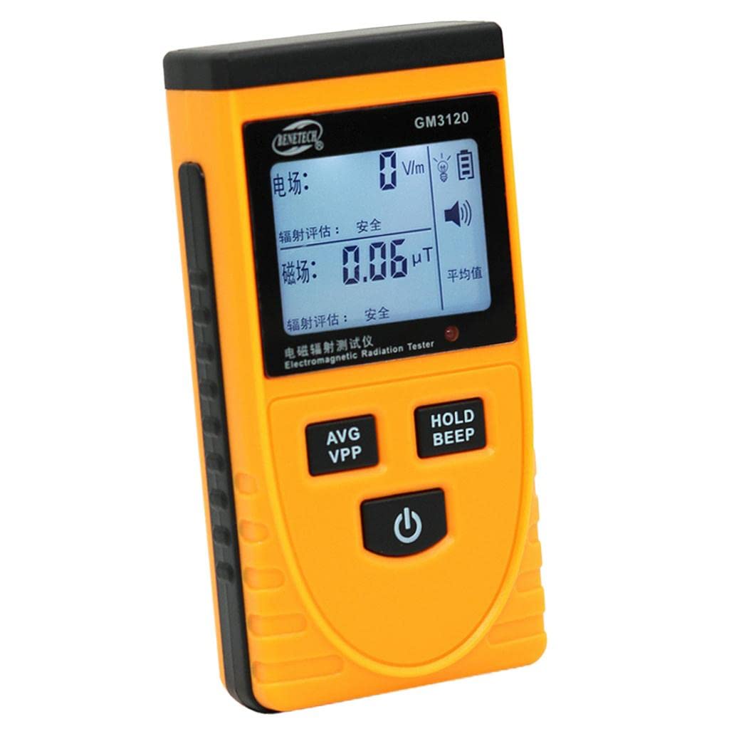 Advanced Digital Electromagnetic Radiation Detector Meter Dosimeter with LCD Screen, Alarm System, and Data Locking - Your Health Anytime Anywhere