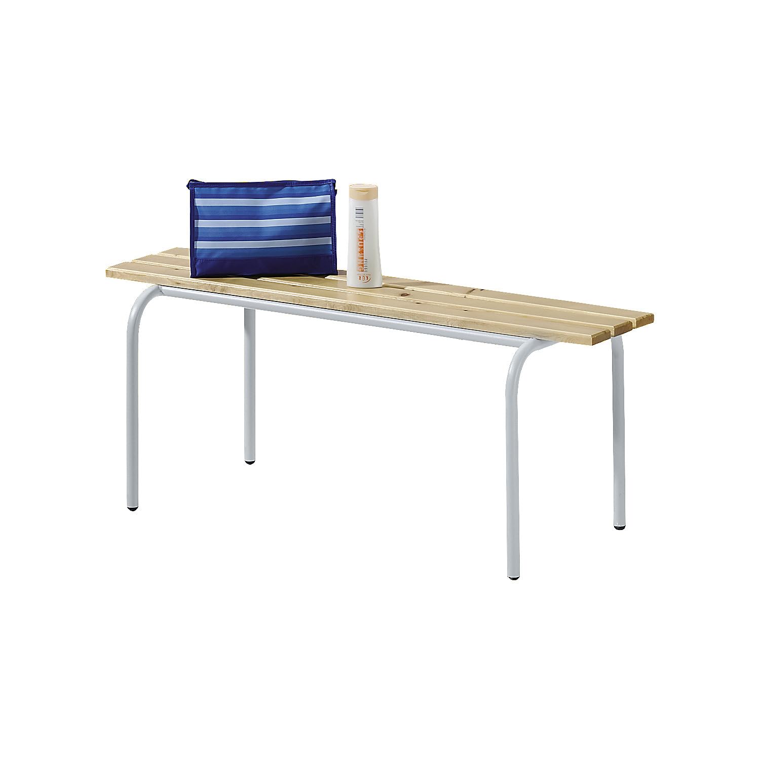 Banc pour vestiaires empilable kaiserkraft avec lattes en bois massif