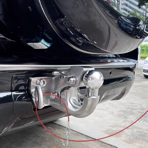 URAQT KFZ Abreisseil für Anhänger und Wohnwagen, 1 Meter Brems und Abreisseil mit Haken Abreißseil Karabiner Abzugskraft 400 kg für Anhänger und Wohnwagen