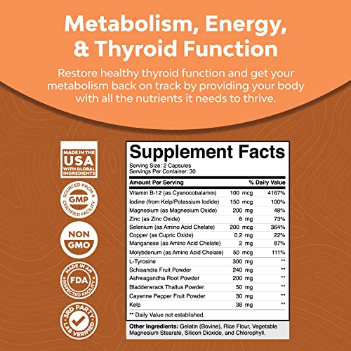 Herbal-Thyroid-Support-Complex-Iodine-Thyroid-Supplement-with-L-Tyrosine-Bladderwrack-Kelp-Selenium-and-Ashwagandha-Mood-Enhancer-Energy-Supplement-for-Thyroid-Health-60-Capsules