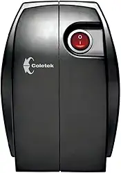 Estabilizador Coletek Bem Ligado ES-500VA-BM, Preto,Tensão nominal de entrada 115/220V, bivolt, Tensão nominal de saída mono 115V, 4 Tomadas Padrão NBR 14136, Frequência 60Hz