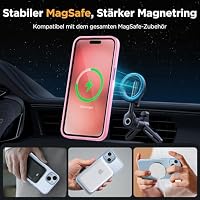 Miracase Magnetisch für iPhone 15 Hülle Kompatibel Mit MagSafe[mit 2 Schutzglas] Militärnorm Schutz Anti-Fingerabdruck Schlanke Ausführung Handyhülle für iPhone 15 6,1 Zoll, Matt-Rosa – Ansicht 4