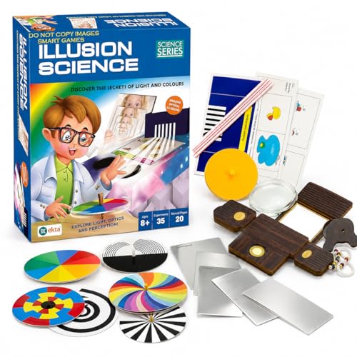 Image of FUN NATION Illusion Science Kit for Kids (8+ Years) | Light & Color Experiment STEM Learning Toy | Toys for Boys 7-14 Years | Science Kit | Birthday Gift for Kids (Boys & Girls)