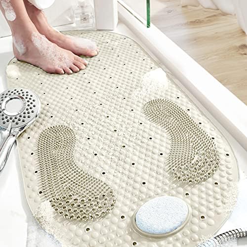 Yolife Shower mat Non Slip Bath Mat,40X80 CM Shower Foot Scrubber Mat