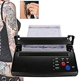 Machine d'imprimante de transfert de tatouage, machine d'imprimante de copieur thermique de pochoir noir portatif pour l'ensemble de kit de papier d'A5 A4(UE)