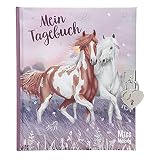Depesche 11482 Miss Melody - Tagebuch mit Schloss und traumhaftem Pferde-Motiv, 192 linierte und illustrierte Seiten für Eintragungen, inkl. Stickern zum Verzieren, ca. 19 x 16 x 2,3 cm