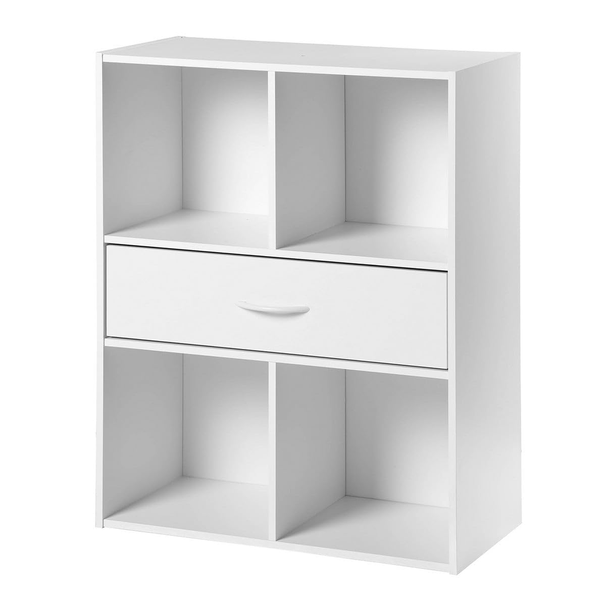 CaliCosy Etagère de Rangement 4 casiers avec Un tiroir