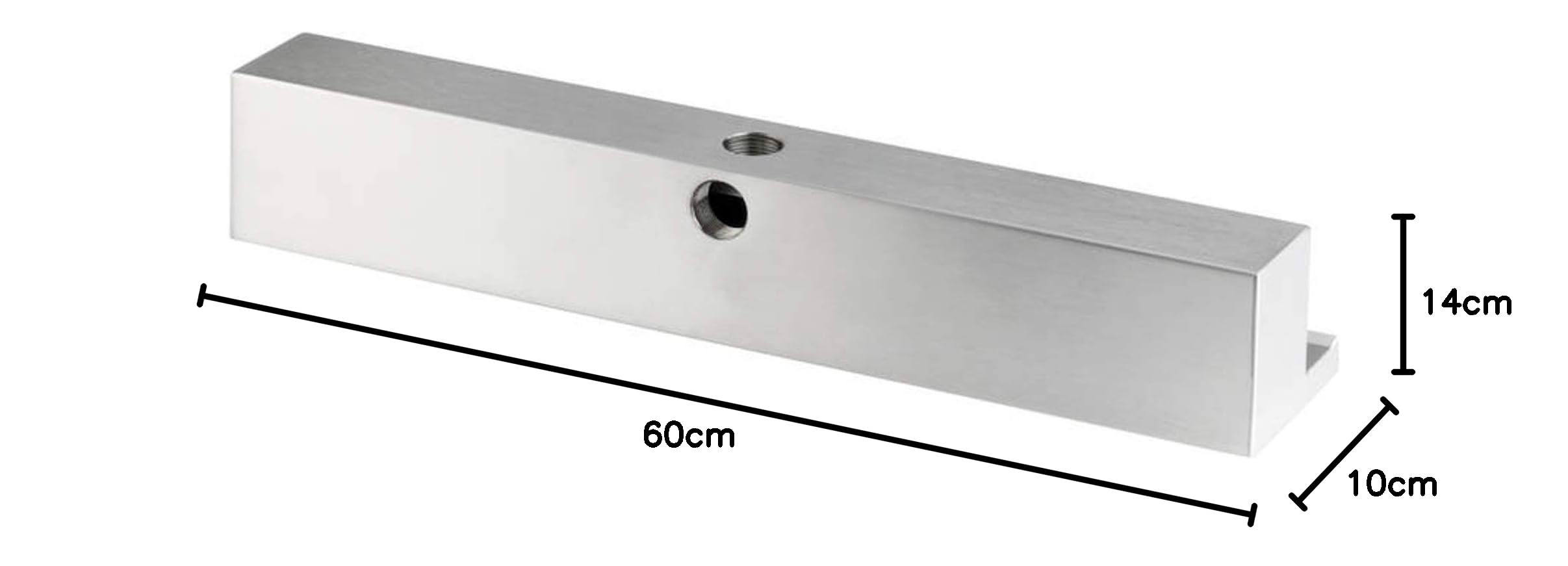 OASE 50585 Wodospad 60 – wodospad ze stali nierdzewnej 60 cm szerokości, do zasłon wodnych na murze i ścianie, do stawu ogrodowego, basenu, fontanny