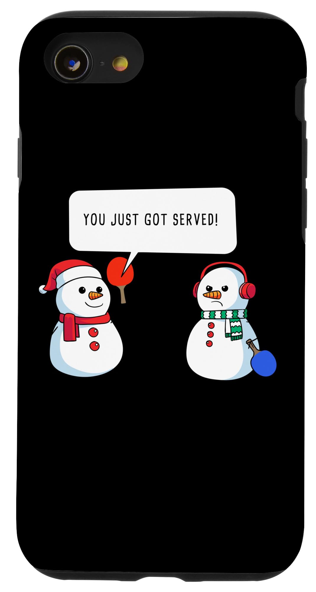 iPhone SE (2020) / 7 / 8 Ping Pong Funny Christmas Snowman - You Just Got Served Case