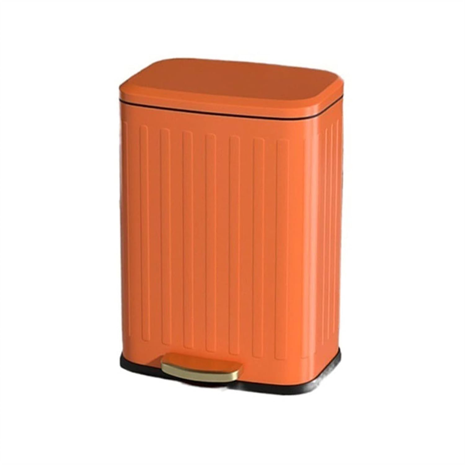 Cubo de basura grande con tapa y pedal para cocina y hogar moderno