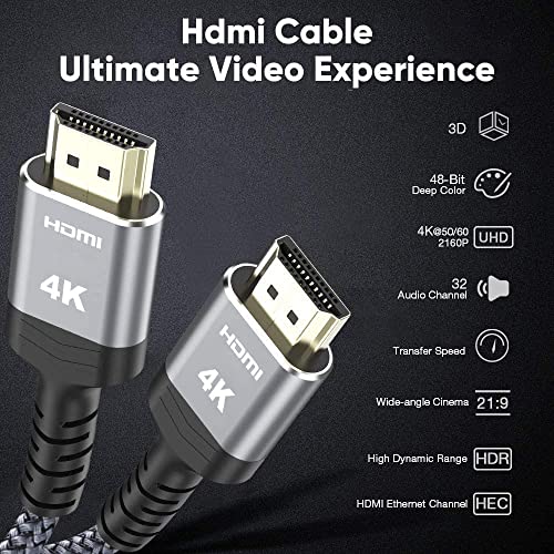 Image of Highwings Long HDMI Cable 50FT 4K HDR High Speed HDMI 2.0 Cables