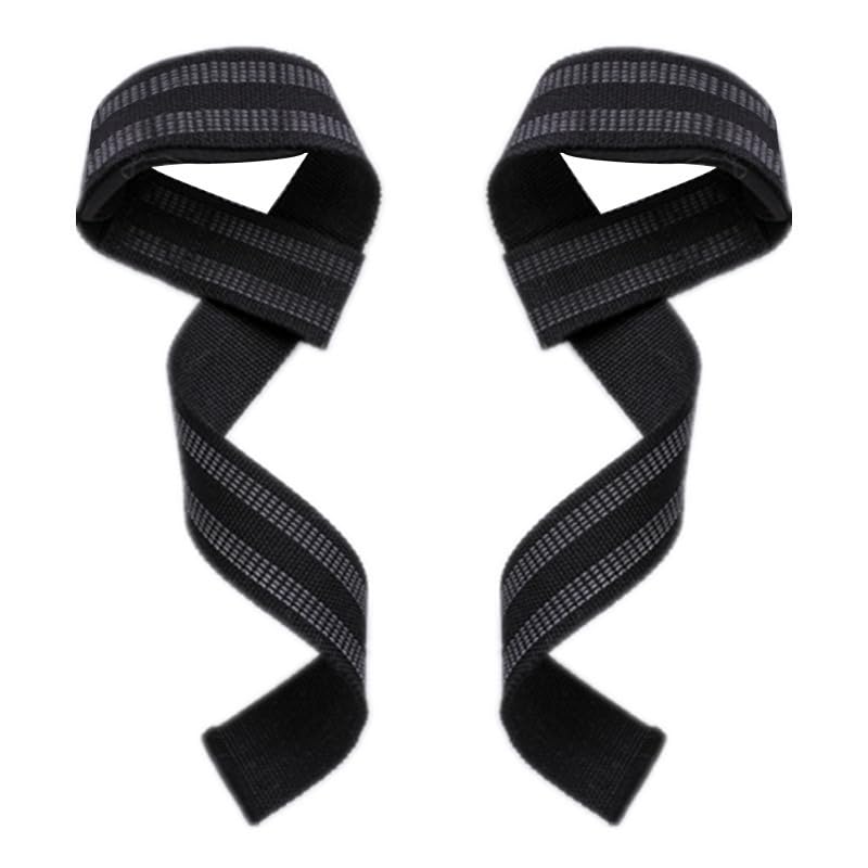 iDreaming Cotton Hard Pull Wrist Lifting Straps Grips Band, Deadlift Straps with Neoprene Cushioned Wrist Padded and Anti-Skid Silicone, for Weightlifting, Bodybuilding, Strength Training