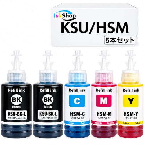 【Inkshop】エプソン用 KSU-BK-L HSM-C HSM-M HSM-
