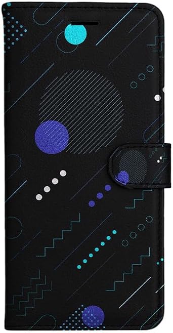 Phone Case for Samsung Galaxy A10 Geometric Pattern P041 Design Magnetic Flip Wallet Case with Card Holder and Kickstand for Samsung Galaxy A10 Shockproof Flip Case Cover Multicolor