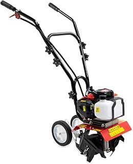 Fox 235mm Petrol Tiller Cultivator 2-Stroke 52cc 2HP 7500rpm - Tilling Width of 235mm & Tilling Depth of 100mm