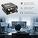 Digital to Analog Audio Converter with Headphone Amplifier & Bass Control by J-Tech Digital | 192kHz 24bit Optical Coaxial RCA 3.5mm