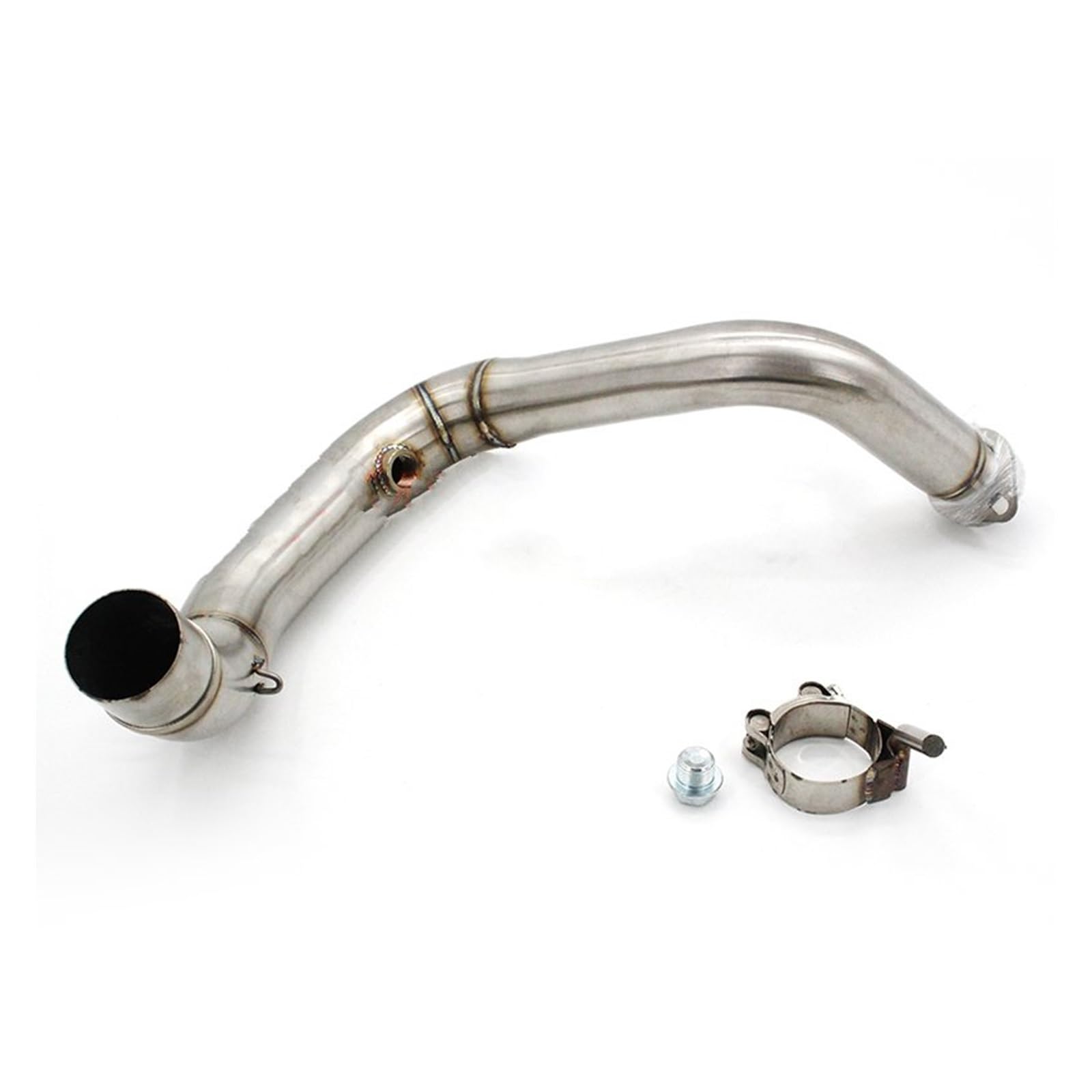 Motorrad Endschalldämpfer Auspuff Endstück Für G310 G310R Motorrad Auspuff Slip-on Motocross Vorderrohr Modifiziertes Edelstahl Auspuff Vollsystem Verbindungsrohr