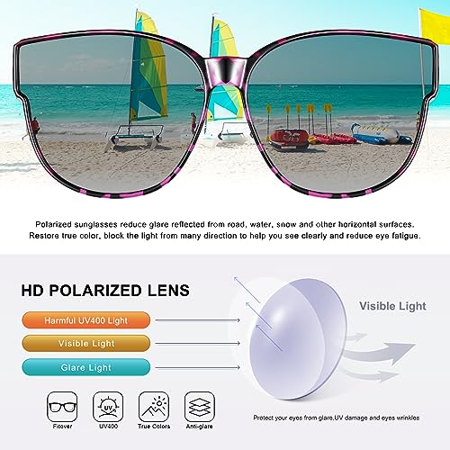 Fit Over Sunglasses for Women Trendy Polarized Sunglasses Go Over Glasses Oversized Sun Glasses UV Protection3