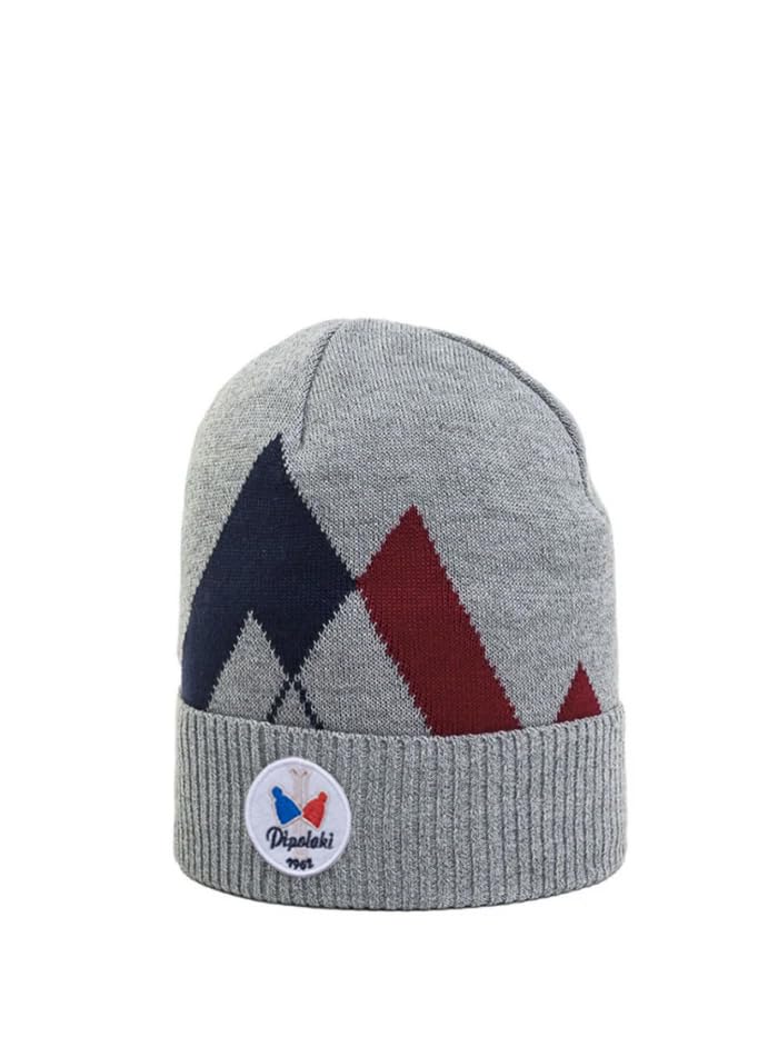 Bonnet HARMA motif montagne avec doublure polaire chaude et respirante pour l'hiver
