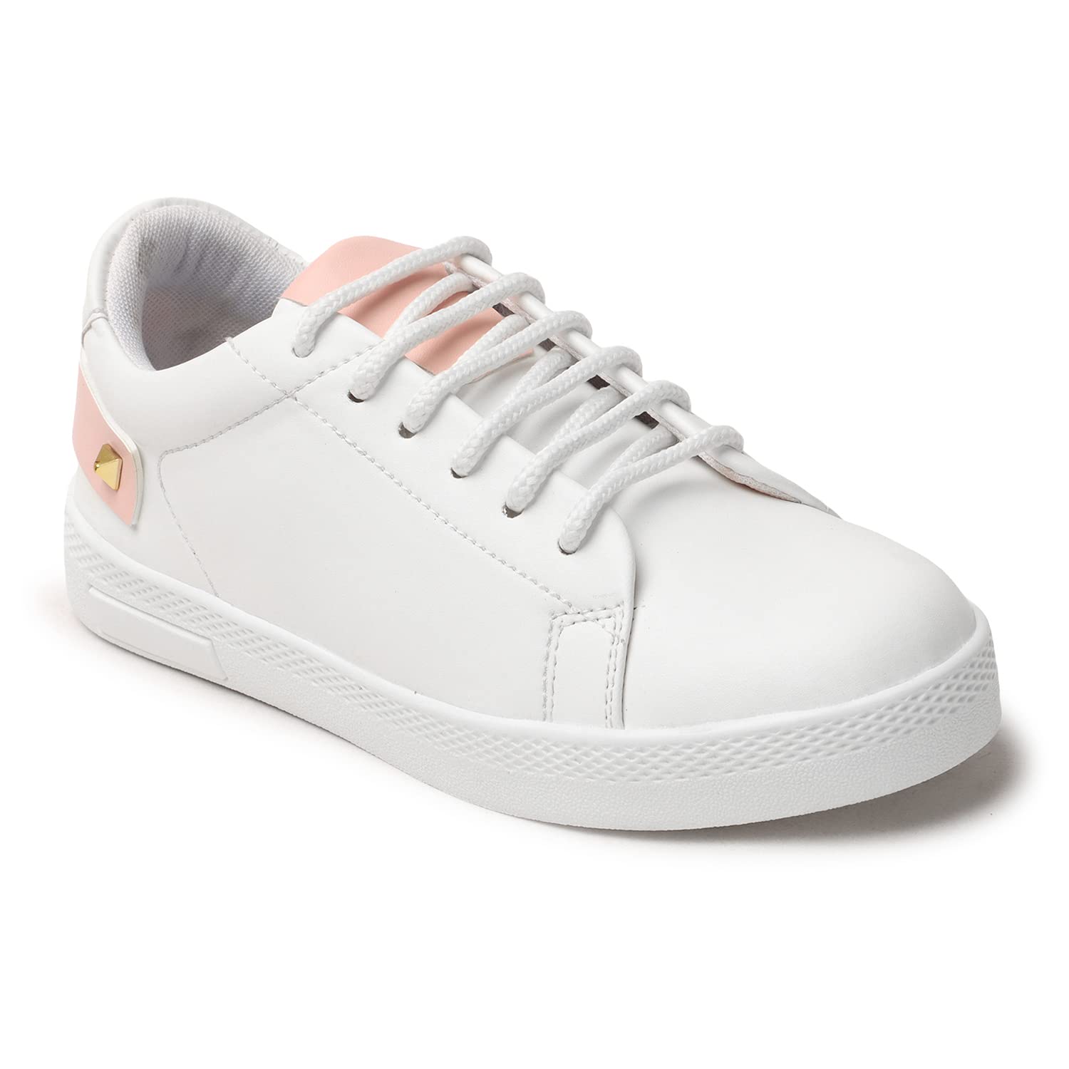 Longwalk Comfotable Round White Sneakers Shoes for Women (UK Size - 9) (B0C2KBKGDL) Amazon Price History, Amazon Price Tracker