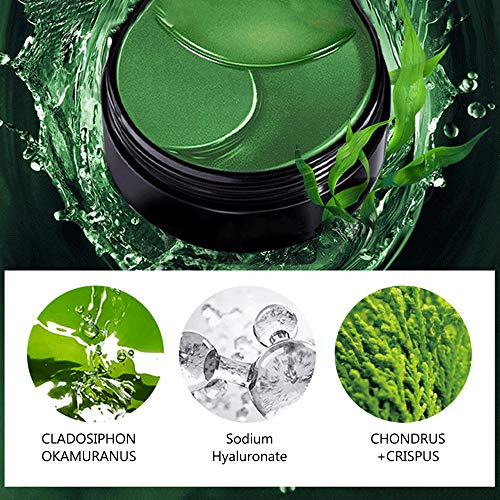 lifcasual Máscara para os olhos 60 PCS Géis de tratamento para os olhos Tapa-olhos com extrato de al