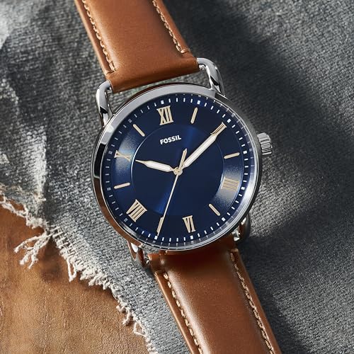 Fossil Leather Analog Blue Dial Men's Watch-Fs5661 (Image - 6)