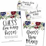 25 Guess How Many Bridal Shower Games for Guests - Floral Baby Shower Games to Play, Guess How Many...