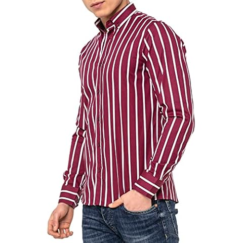 Redbridge Camisa Manga Larga a Rayas Rojo M Cover