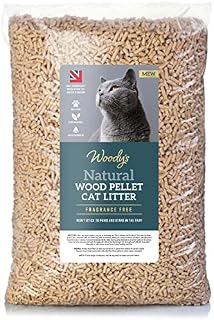 Large 30L Natural Cat and Kitten Litter Wood Pellets Ultra Absorbent Biodegradable | Effective Odour Control | Antibacterial Premium Hygiene