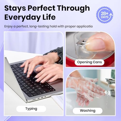 Image of Beetles 9 in 1 Nail Glue Gel, 2Pcs 20ml Large Size for Clear Nail Tips | Large 2Pcs 20ml set supports nail tips and clear press-on nails with UV /LED-cured.