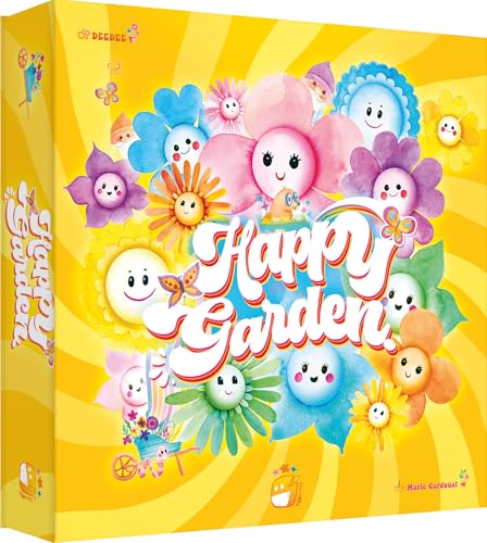 Asmodee - Happy Garden - Jeu de Société - Jeu de Tuiles et de Stratégie